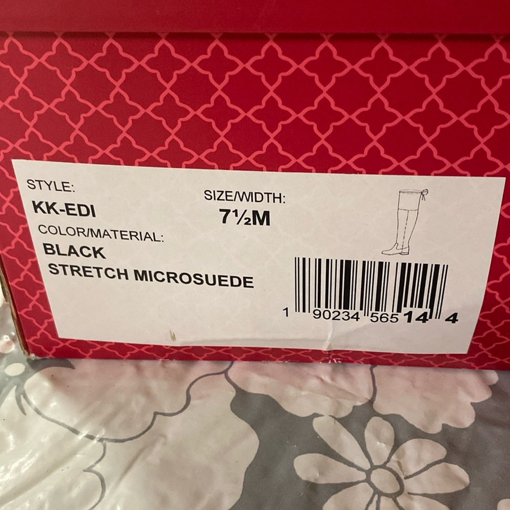 NEW in box Black Tall Suede Boots